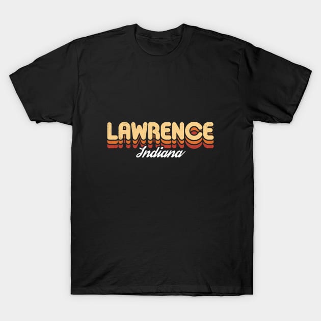 Retro Lawrence Indiana T-Shirt by rojakdesigns